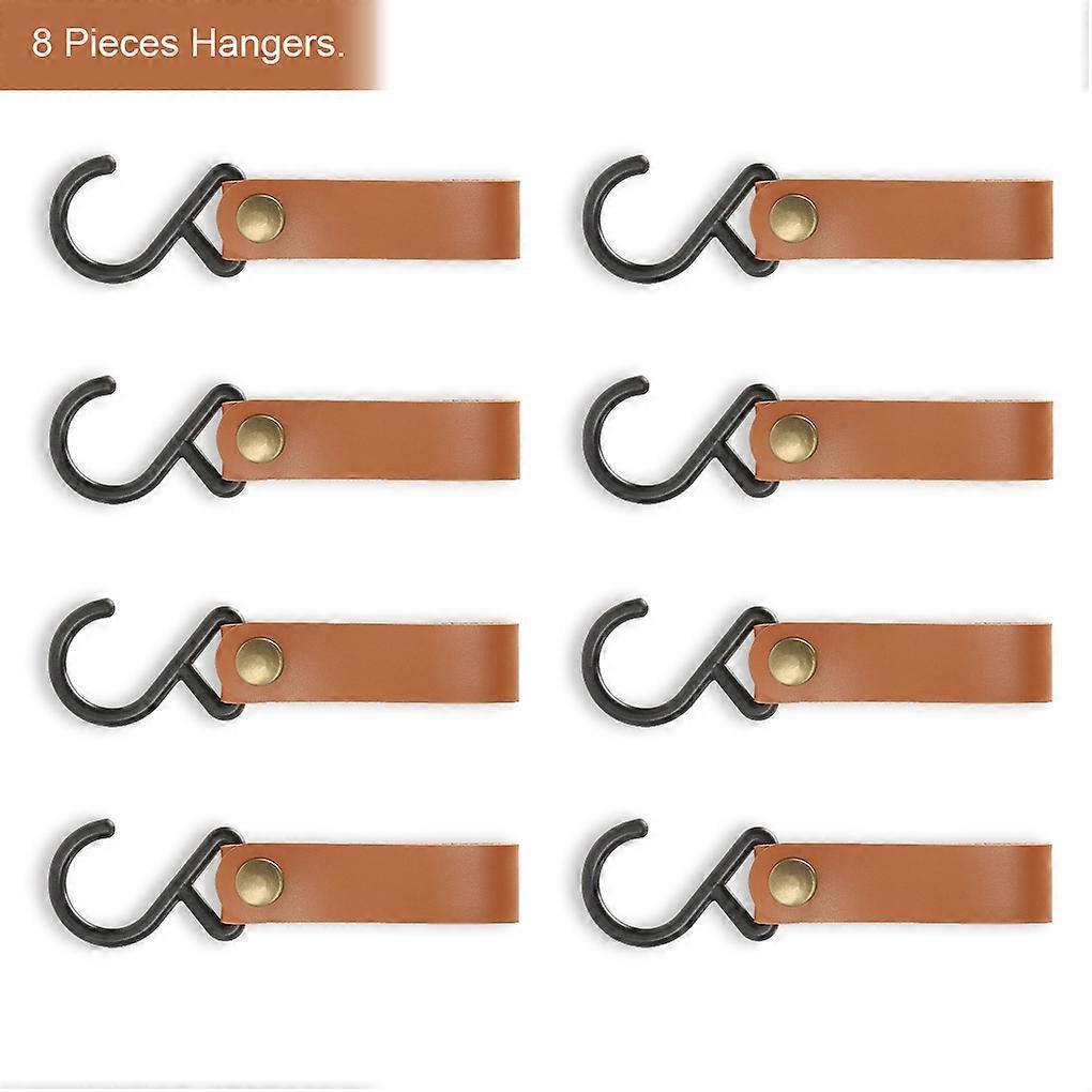 8 Pieces Camping Hangers Outdoor Fishing Hooks Portable Hanging Backpacking Trekking Reusable Key Chain Hiking Accessories
