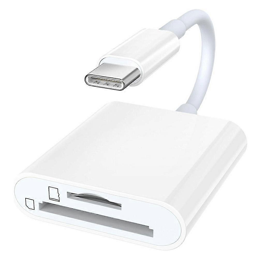2 in 1 Type C USB-C to SD TF Card Reader Adapter Converter for Phone Computer