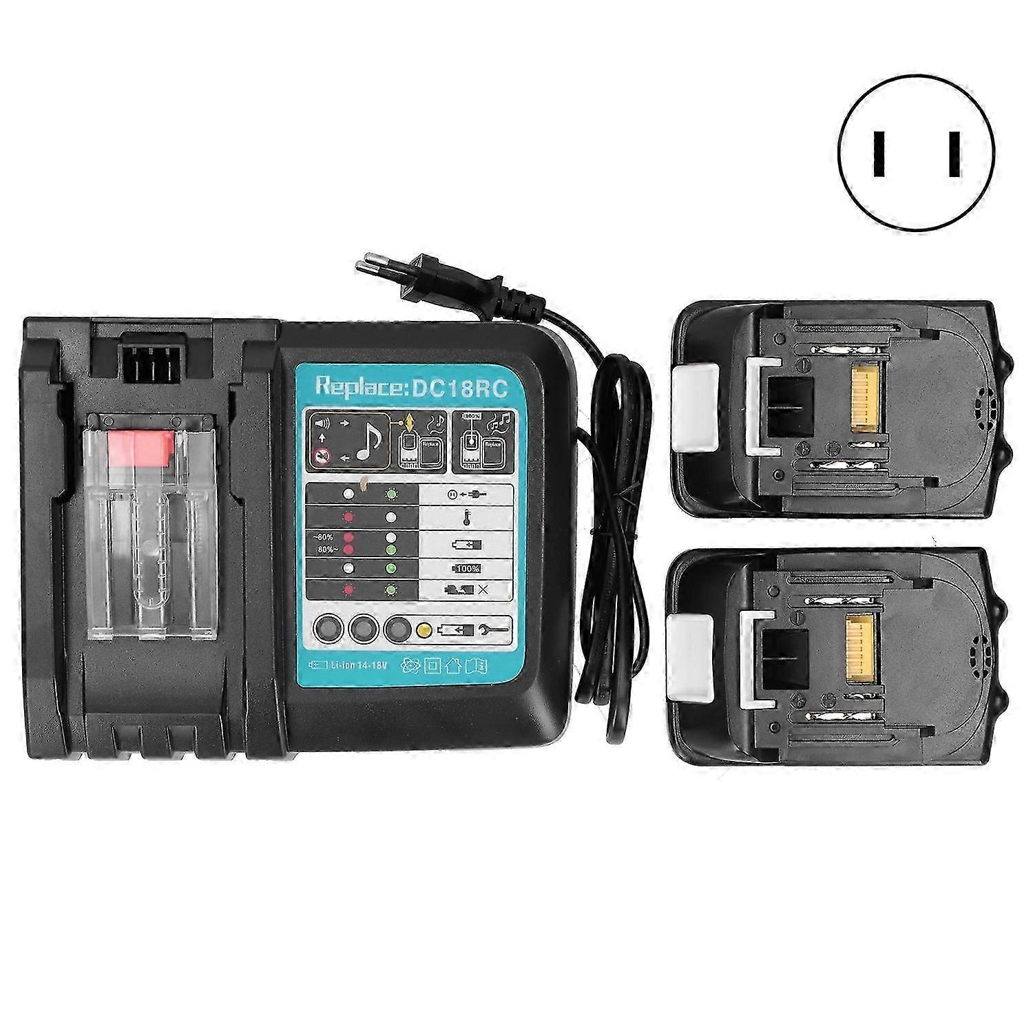 شاحن لبطارية ماكيتا 18V 4.0Ah ليثيوم أيون اللوازم الصناعية DC18RC 100240VUS التوصيل