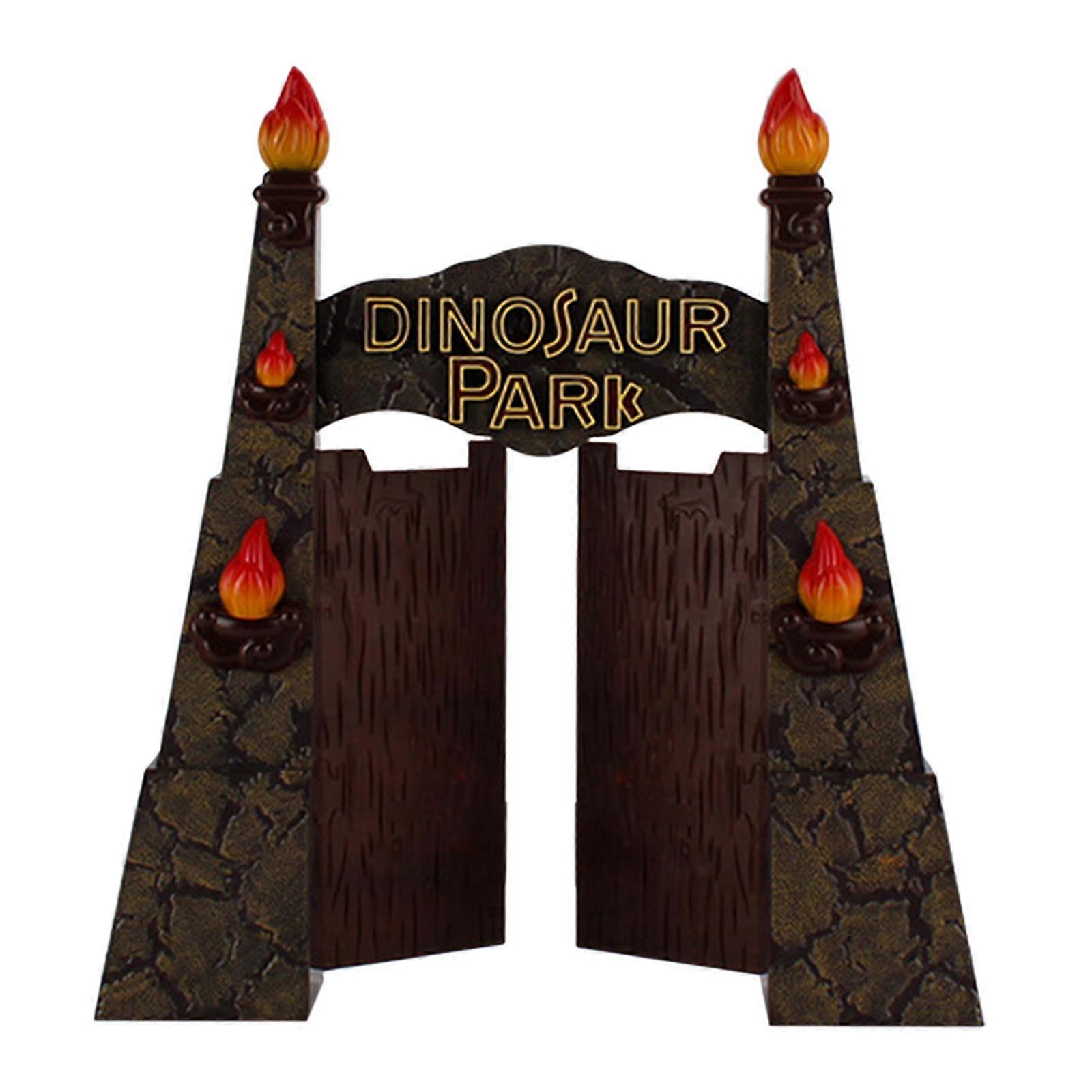 Gate Frame Backdrop Entertainment Dinosaur Park for Children Party Birthday