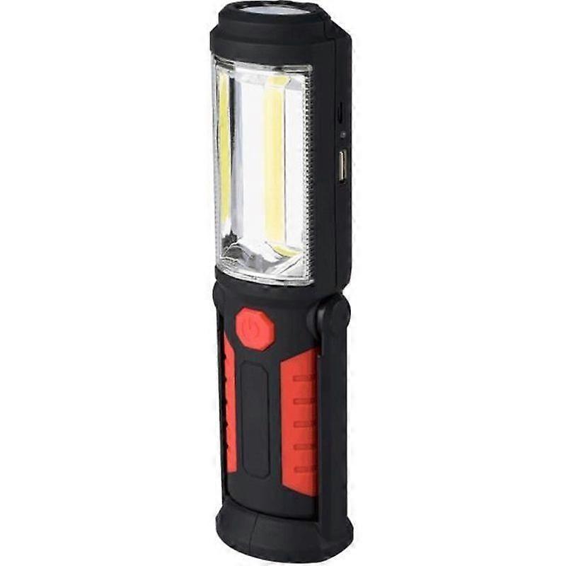 Rechargeable Magnetic LED COB Flashlight 3W 360LM Portable Work Lights Torch