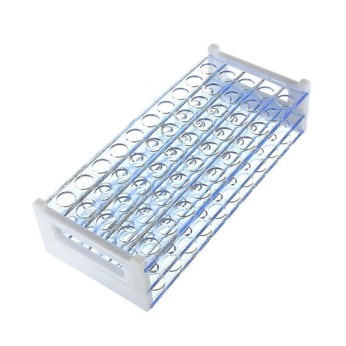 Supporto per portaprovette a forma di D per provette 12x1m, organizer regolabile a 50 fori per laboratorio/officina