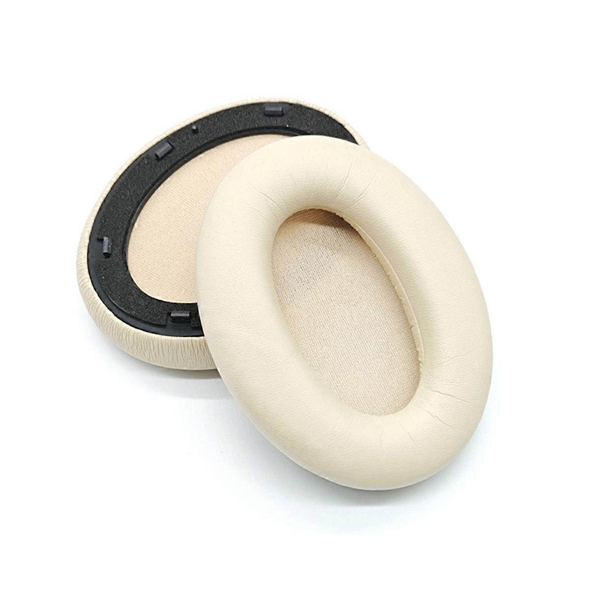 Replacement Ear Pads for MT6 Headphones - Comfortable Sponge Earpads, Noise Isolation, Comfort Fit,Beige-Yellow