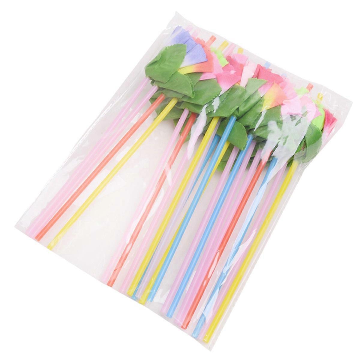 20Pcs Flower Drinking Straws