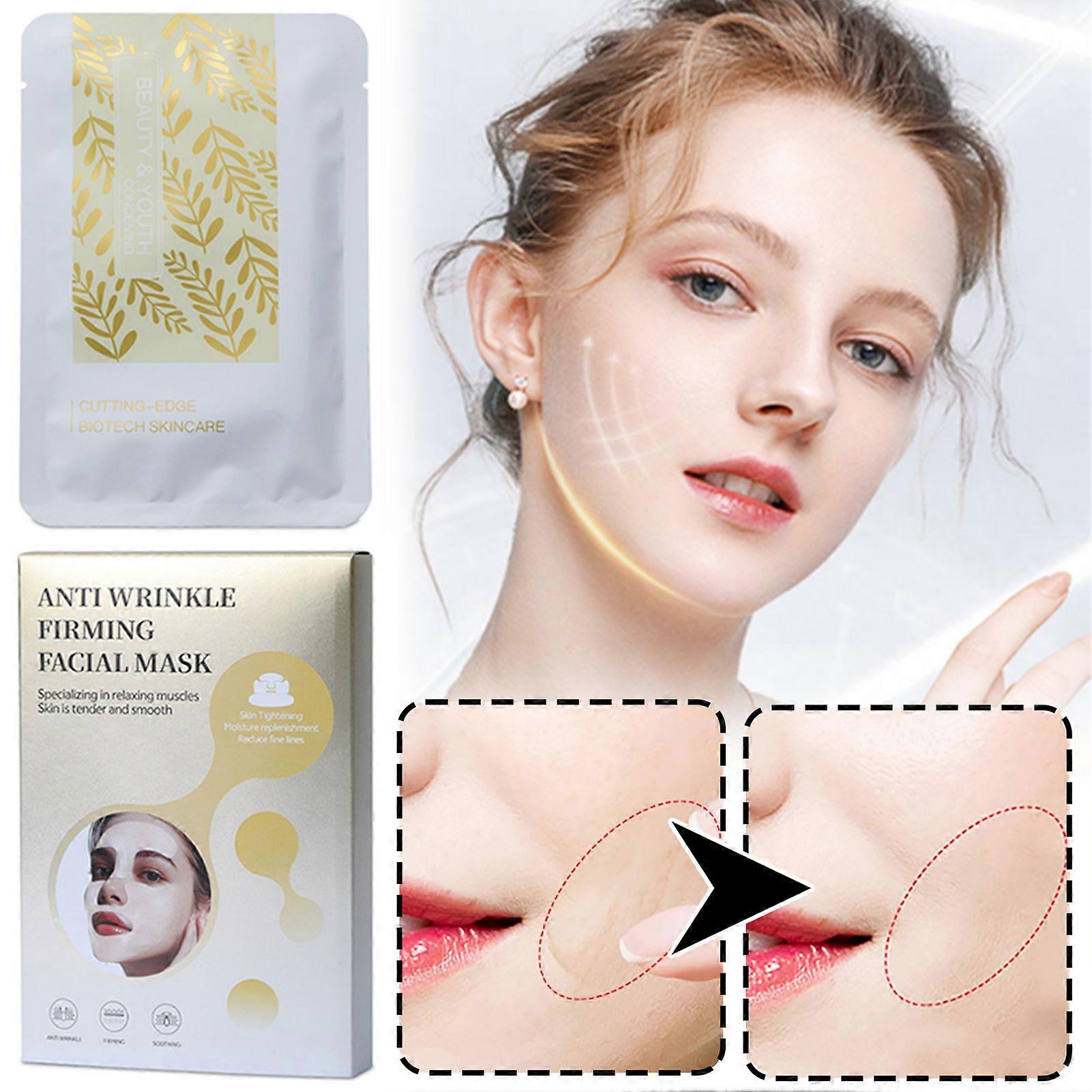 Anti Wrinkle Facial Patch to Smoothing Smile Lines Nasolabial Folds Facial Mask Moisturizing Tightening