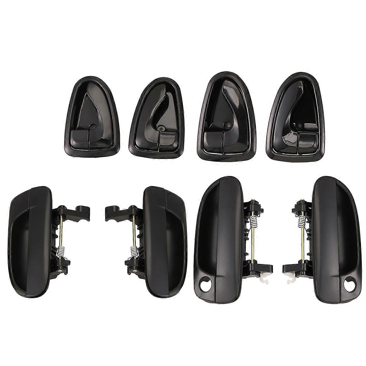 8pcs Front Rear Left Right Outside Door Handle Inside Door Handle for Accent 1.5L 1.6L 2000-2006