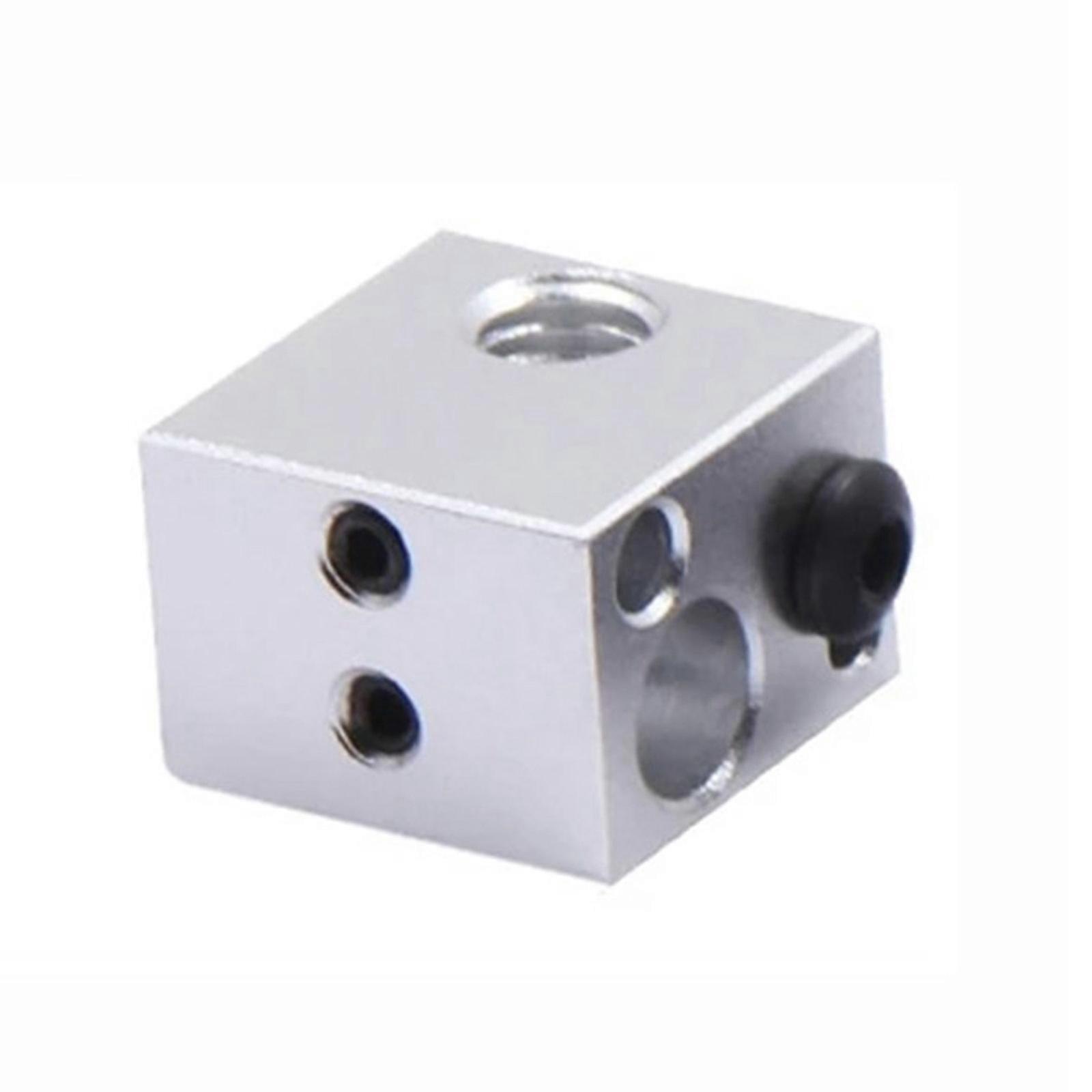 Aluminum Heating Block for Makebot MK7 MK8 Long lasting and Corrosion resistant 3D Printer Heater Block Silver