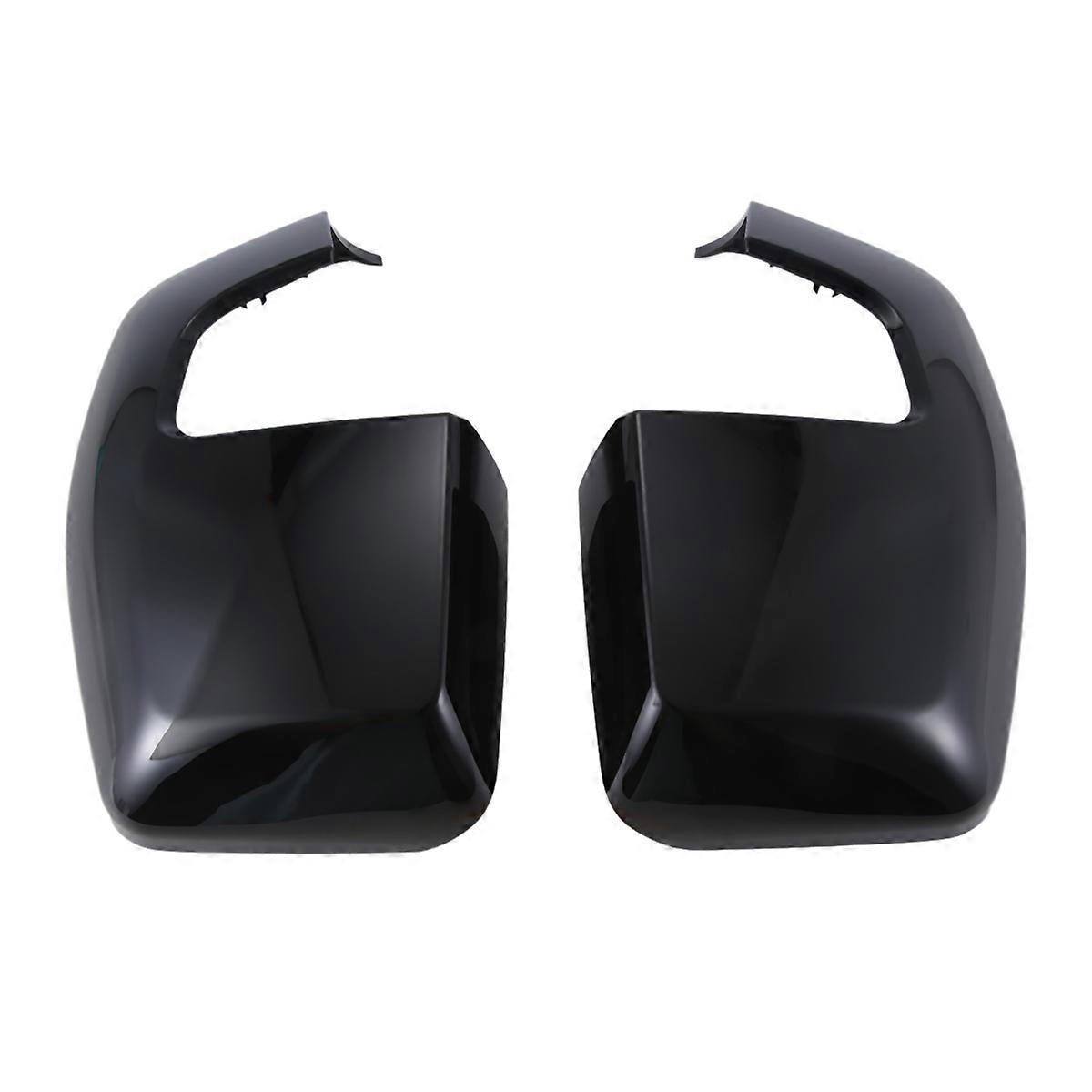 For it Left & Right Side Painted Wing Mirror Cover Rear View Mirror Cover Glossy Black 2064129