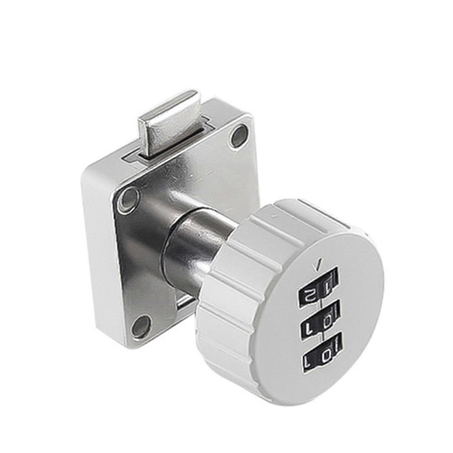 1 Set Combination Lock 3-digit Password Anti-theft Mailbox Cabinet Door Security Hardware compatible