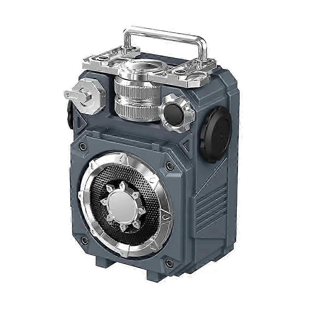 Portable Mini Bluetooth Speaker Subwoofer Super Bass TF Card Insertion Cool Music Player Wireless Sound Box Dark Blue