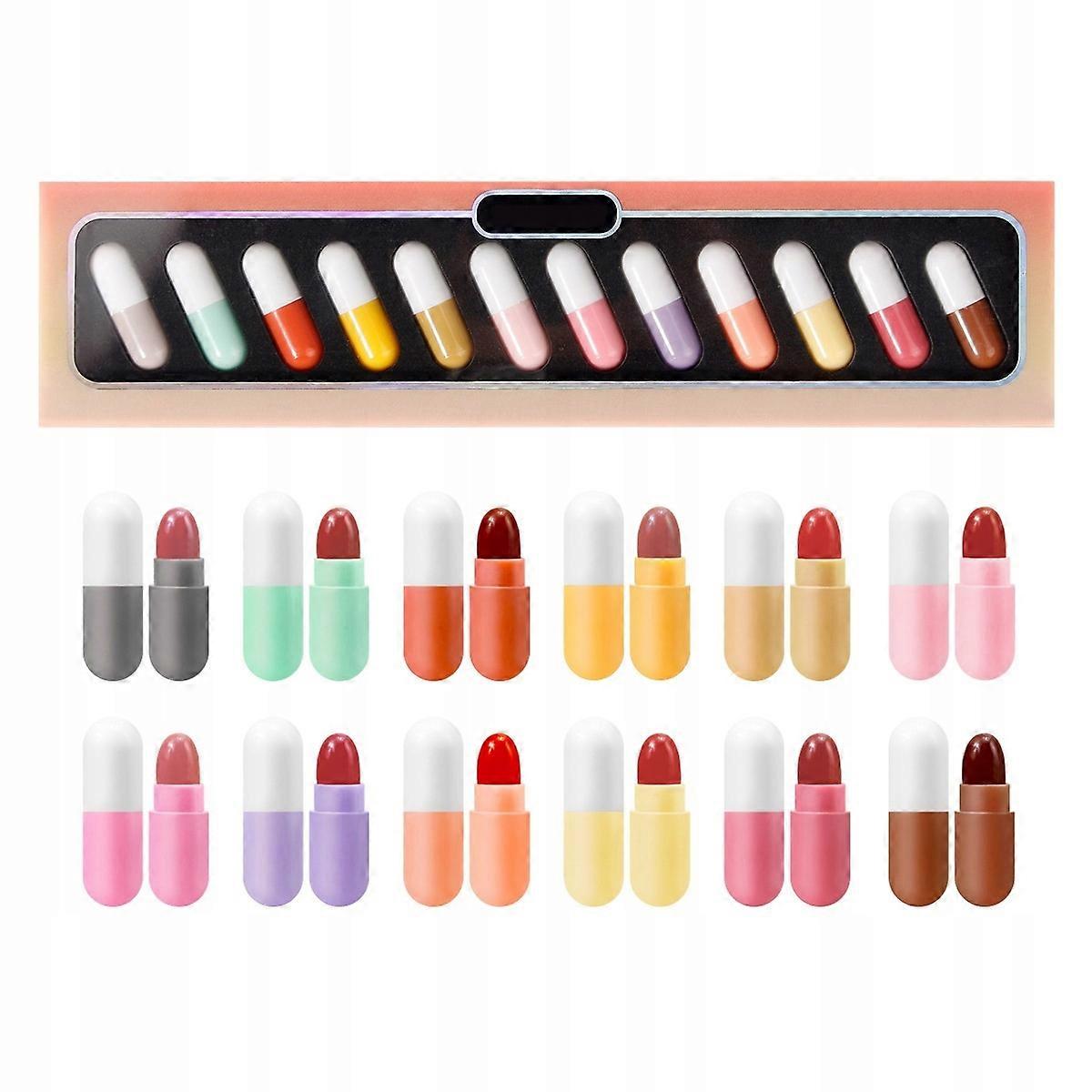 Set De 12 Culori Mini Ruj Capsule Cadouri