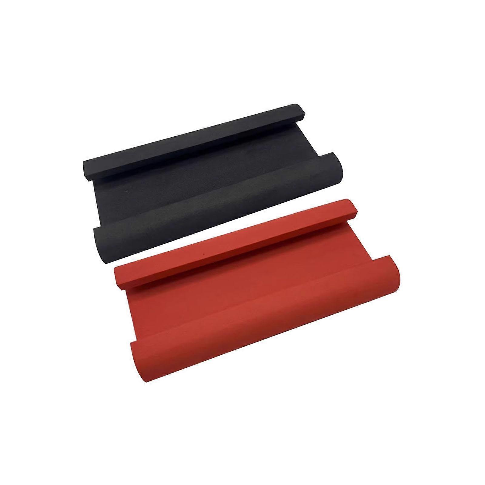Dragon Boat Seat Pads - 2Pcs Non-Slip Waterproof Cushions for Rowing Machine, Shock Absorption, Red and Black
