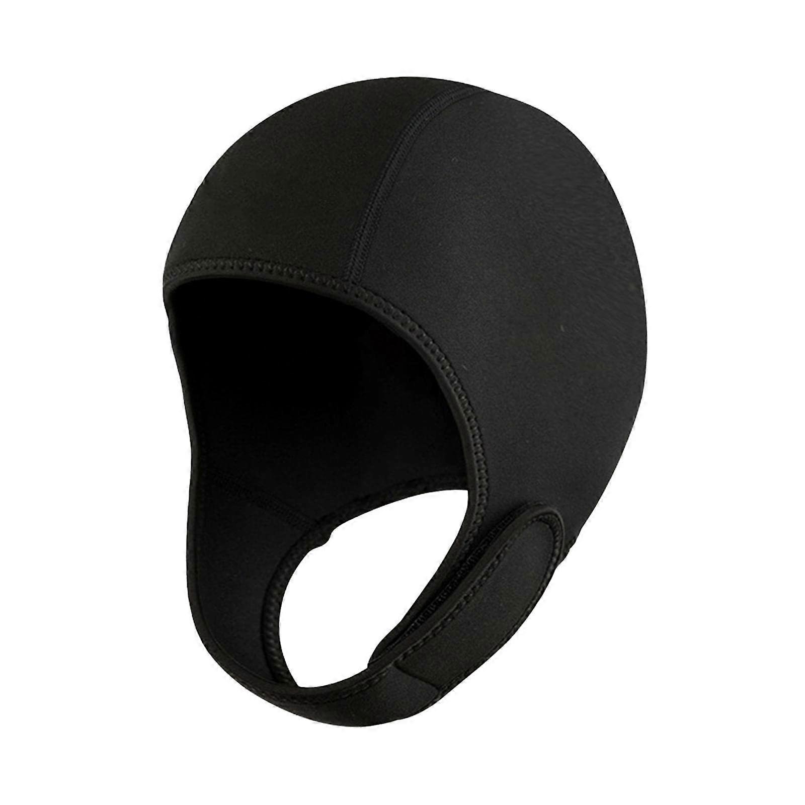 2mm Neoprene Wetsuit Hood, Diving Hood with Chin Strap Swimming Hat Surfing Cap, for Men, Women, Underwater, Snorkeling, Rafting, Winter