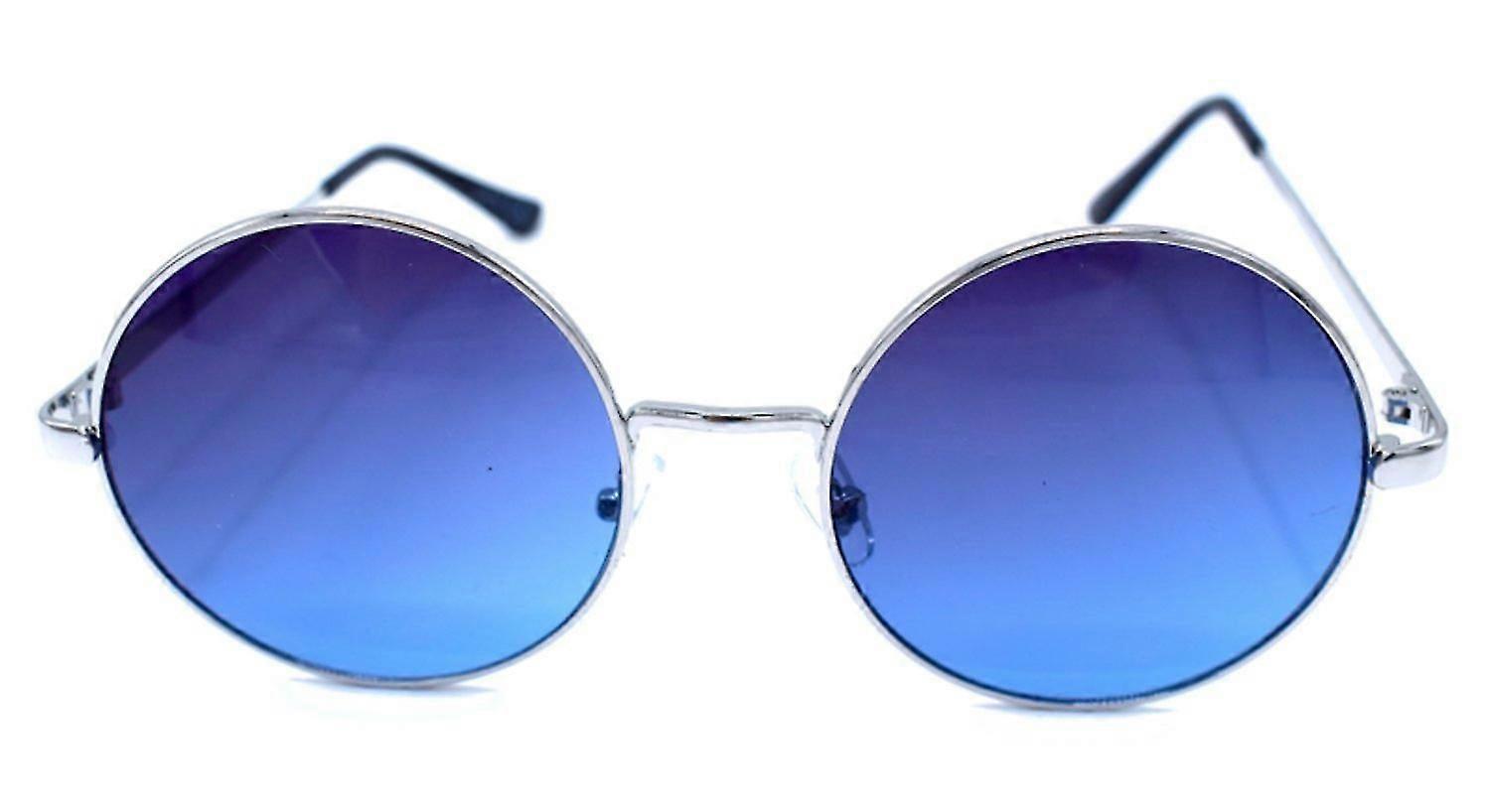 Bla runda solglasgon