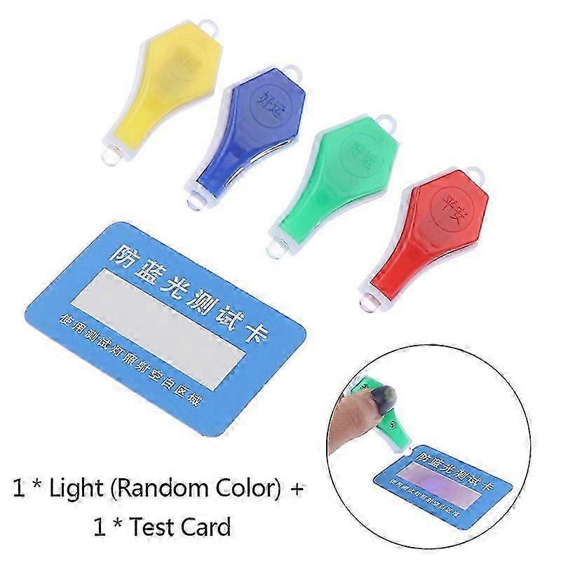 Carte de détection de test anti-lumière bleue Générateur de lumière bleue Lunettes anti-radiations