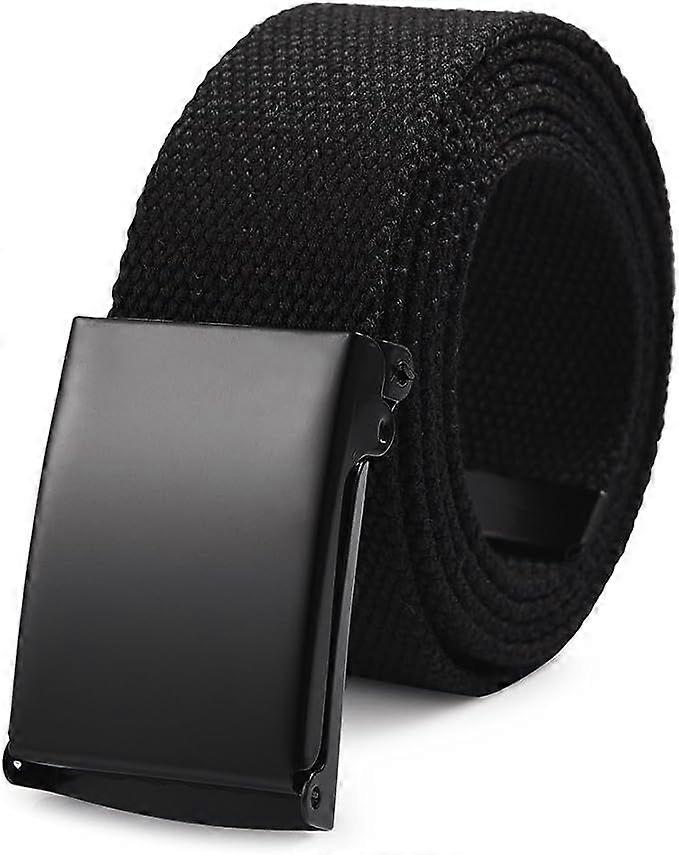 Adjustable Unisex Nylon Canvas Belt - 130cm Length 3.8cm Width