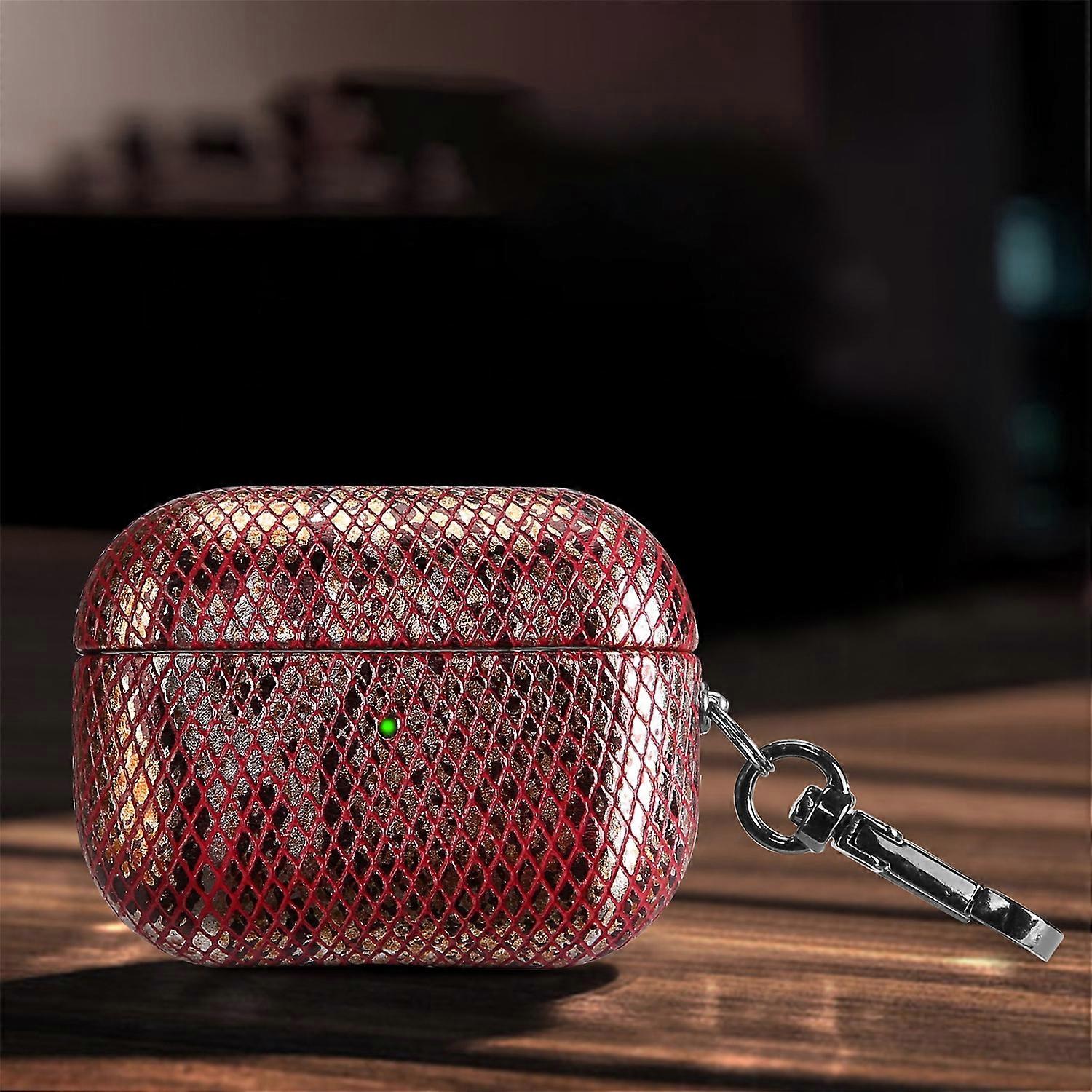 J01 Mesh Snakeskin Headphone Case For AirPods 3