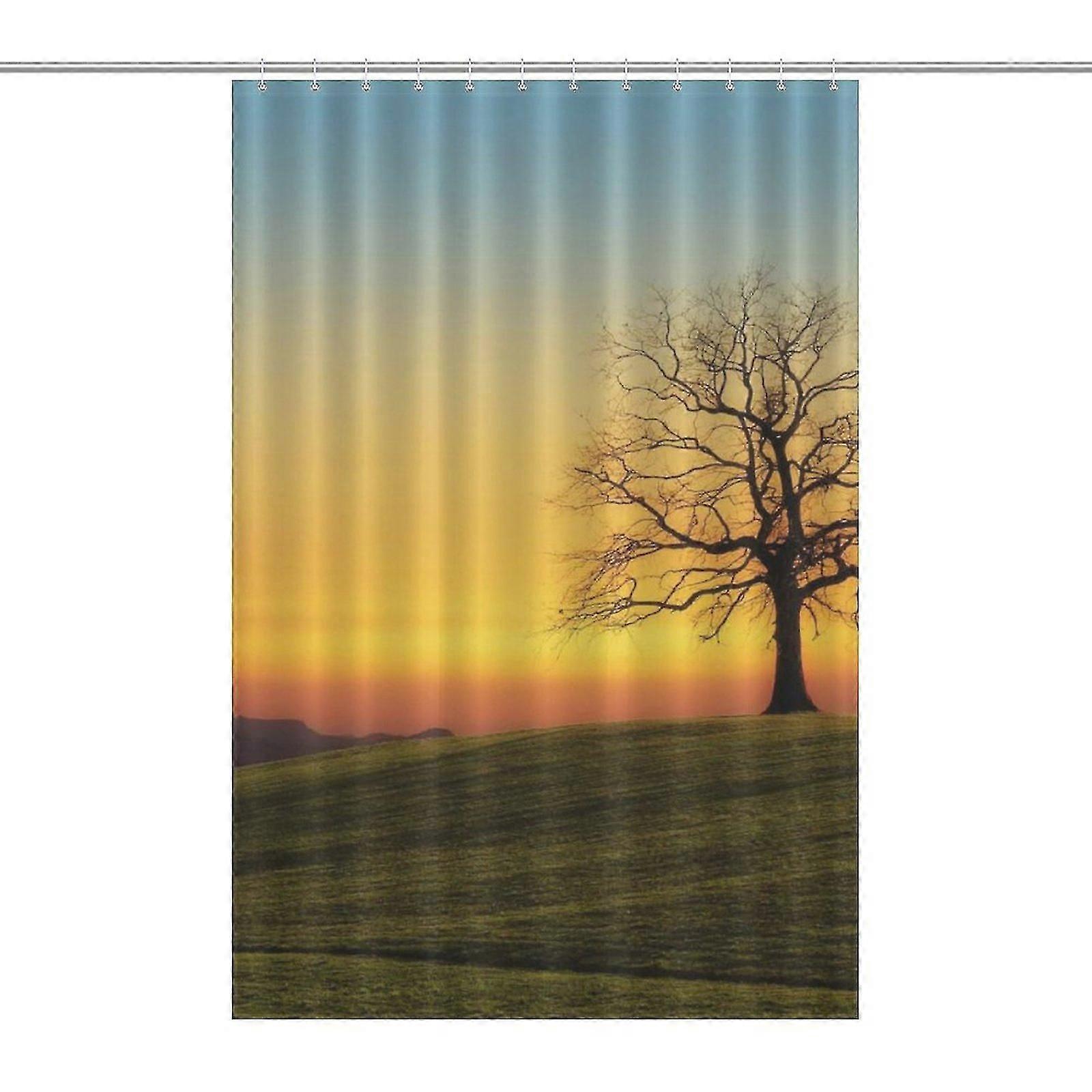 Sun Printed Shower Curtain