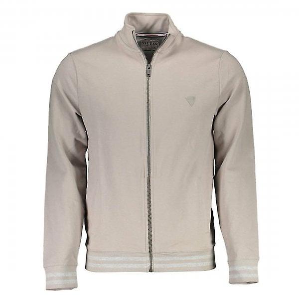 Men's Guess Al Dolphin Grey Zip Up Sweatshirt M2RQ80K6ZS1