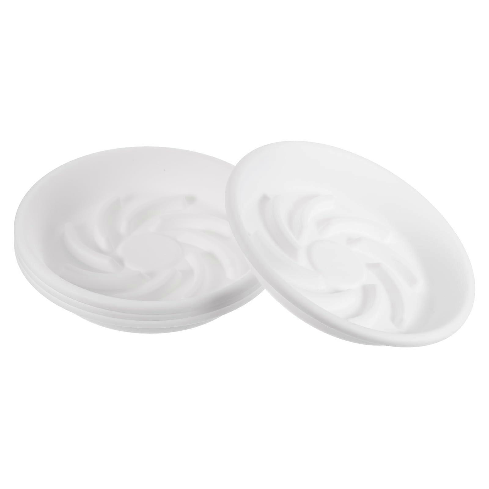 Plant Saucer Drip Tray 7.3 Inch, Round Plastic Planter Trays for Indoor Outdoor Use, 4 Pack, Durable and Lightweight