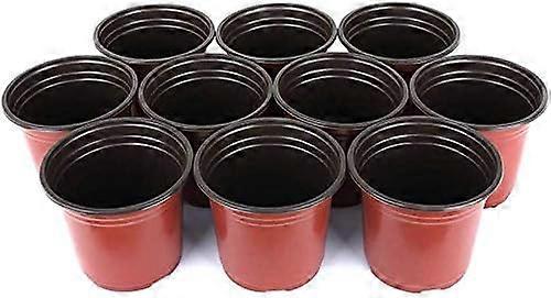 100 Pcs 6" (15CM ) Plastic Seedlings Plants Nursery Pots