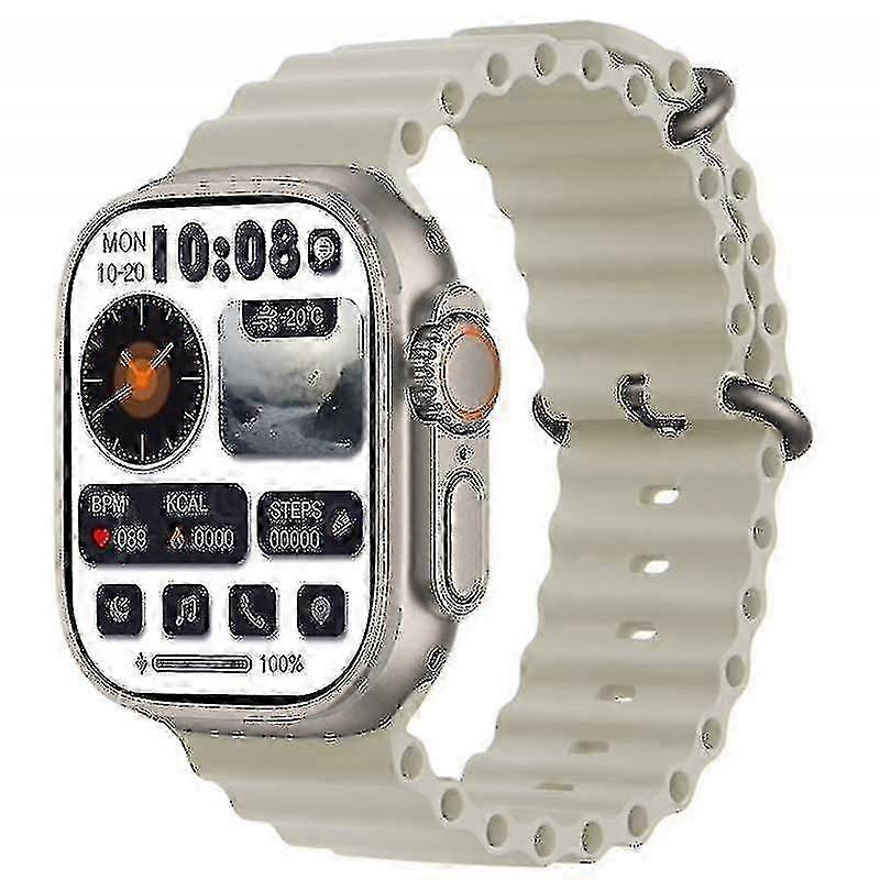 Hk8 Pro Max Ultra Akıllı Saat Erkekler 49mm Amoled Ekran Pusula Nfc Smartwatch-yky