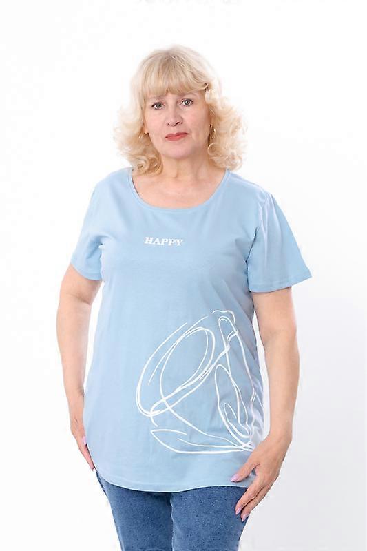 Women’s Plus-Size Cotton Jersey T-Shirt – Stylish Print & Comfortable Fit, Summer,  HC 8200-001-33
