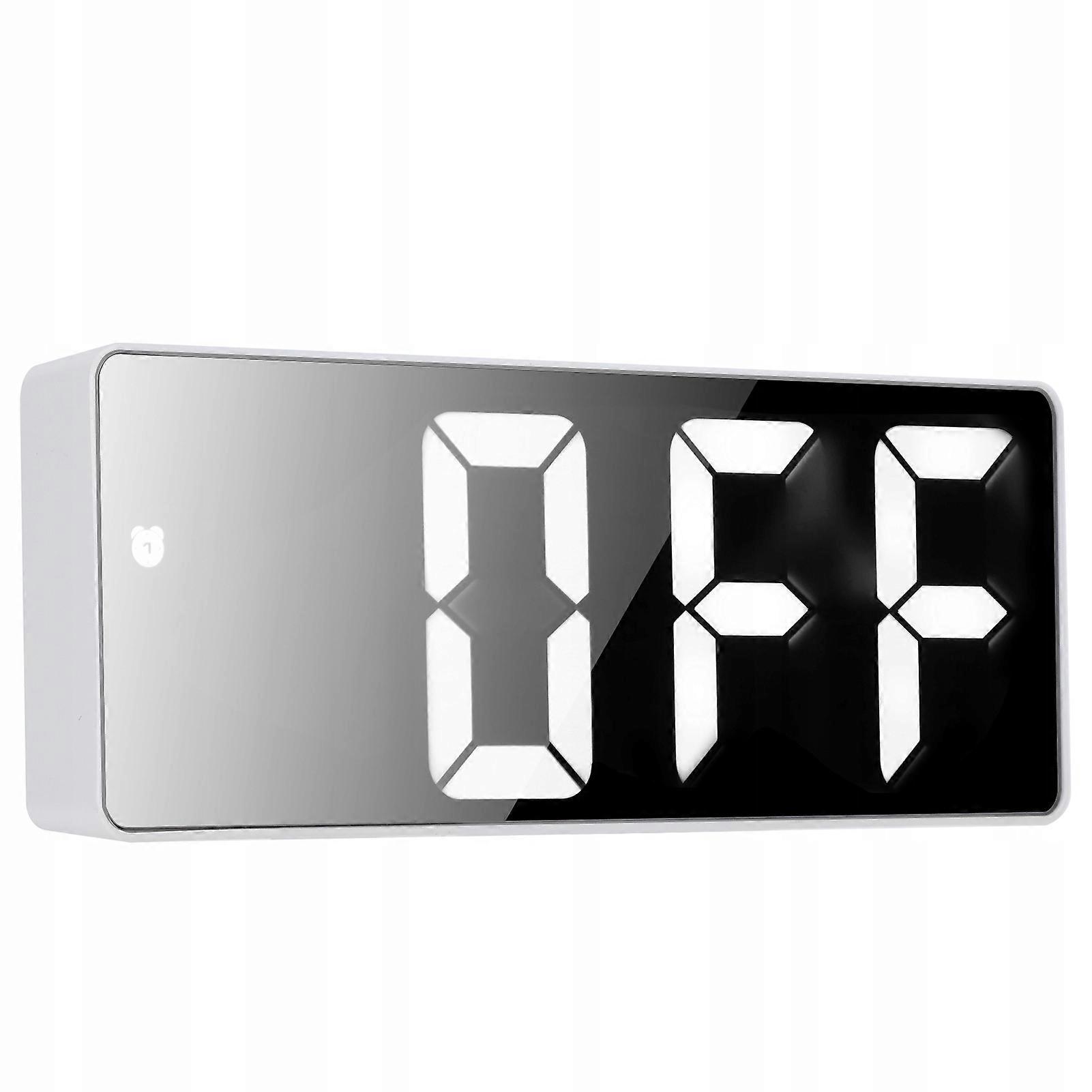 Electronic Clock Led Standing Alarm Clock Temperature Mirror Led