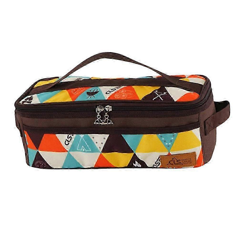 Cutlery Storage Bag Utensils Storage Box Tableware Flatware Holder Brown-color: Colorful