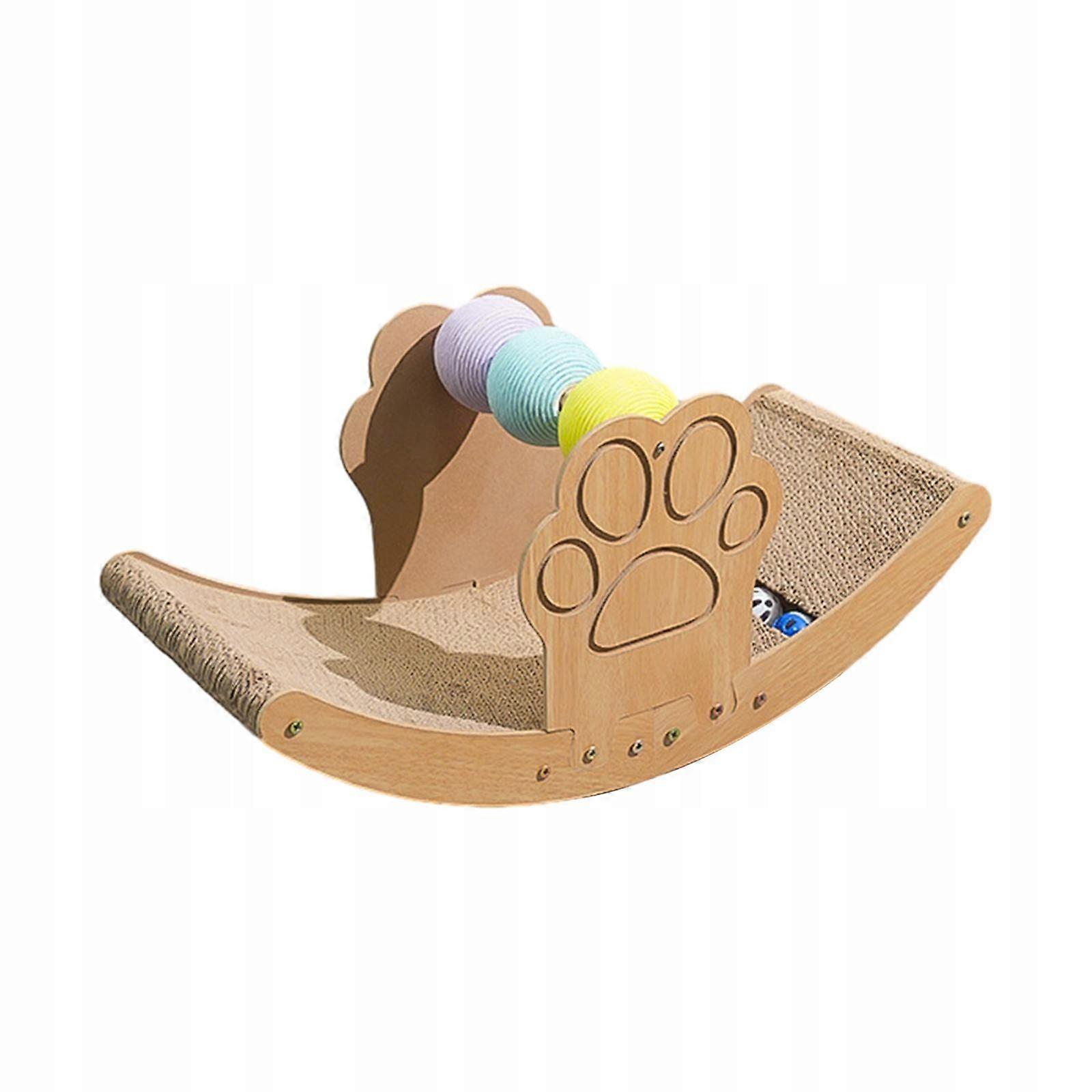 Scratching Board With Ball Toy Reversible Textures Design Durable Style A