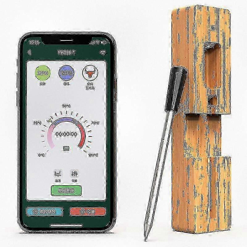 Wireless Smart Meat Thermometer with Bluetooth and Wifi Digital Connectivity, Compatible with Various Grill Brands