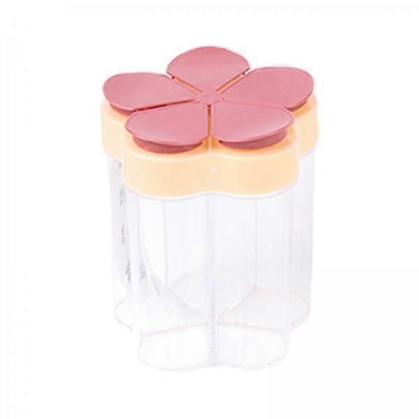 3x Transparent Empty Spice Dispenser Red