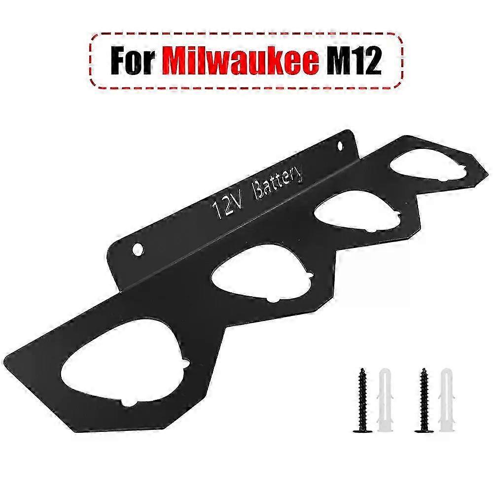 Milwaukee M12 12V Supports de stockage d’outils à batterie avec support mural pour l’organisation du support de batterie