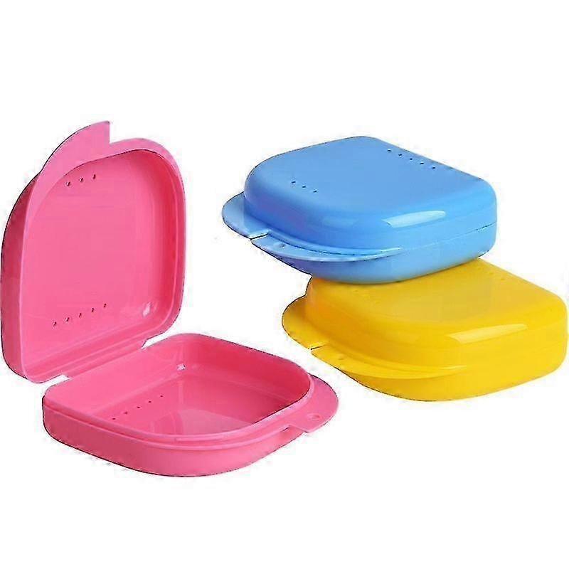 歯科用リテーナー収納ボックス 3 パック、歯列矯正用ケース