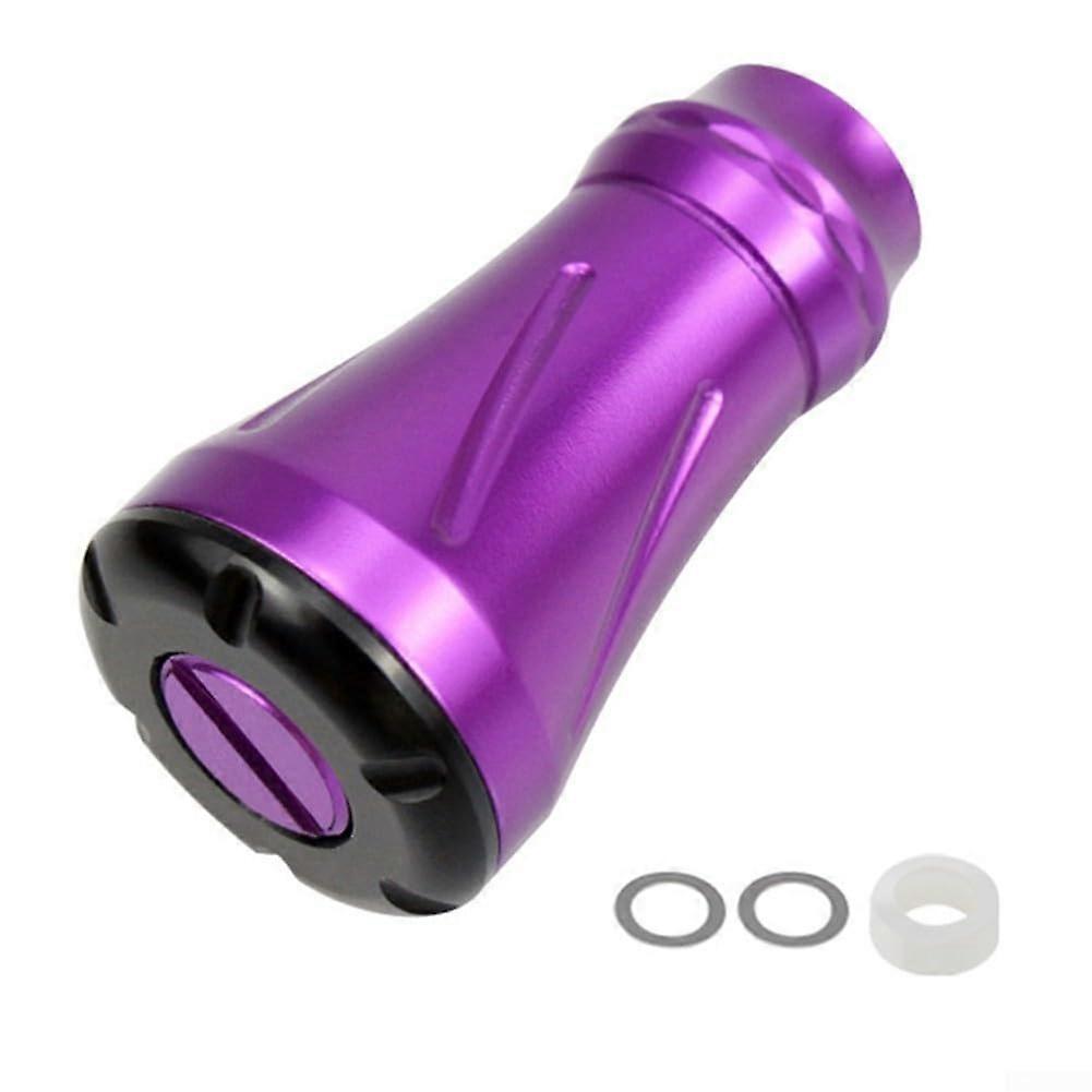 Adjust your SD fishing reel efficiently with a handle made of aluminum alloy in violet.
