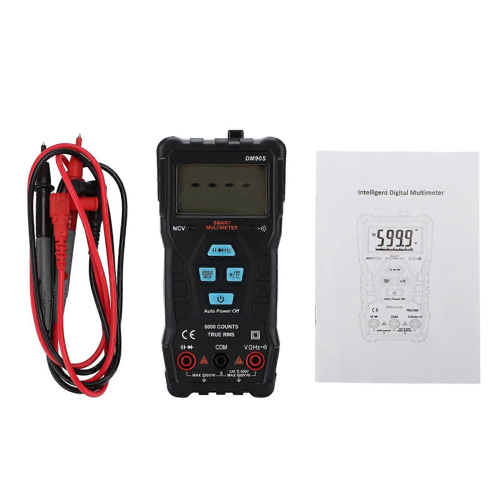 Högkvalitativ DM90S 600V Pocket Mini Digital Multimeter Hög Precision Liten
