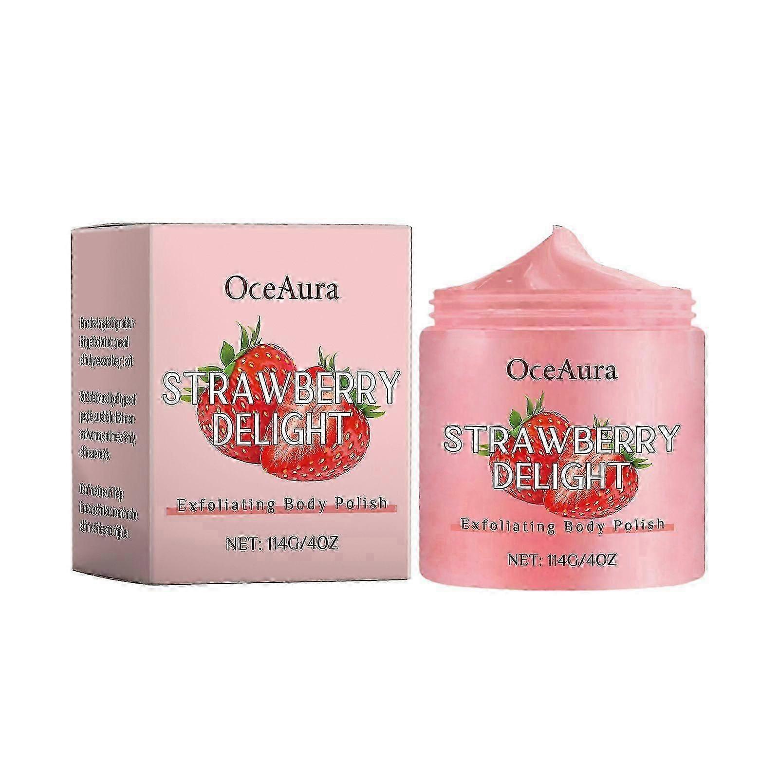 Oceaura Strawberry Facial Scrub Body Gentle And Clean Nourishing Moisturizing Tender And Smooth Skin