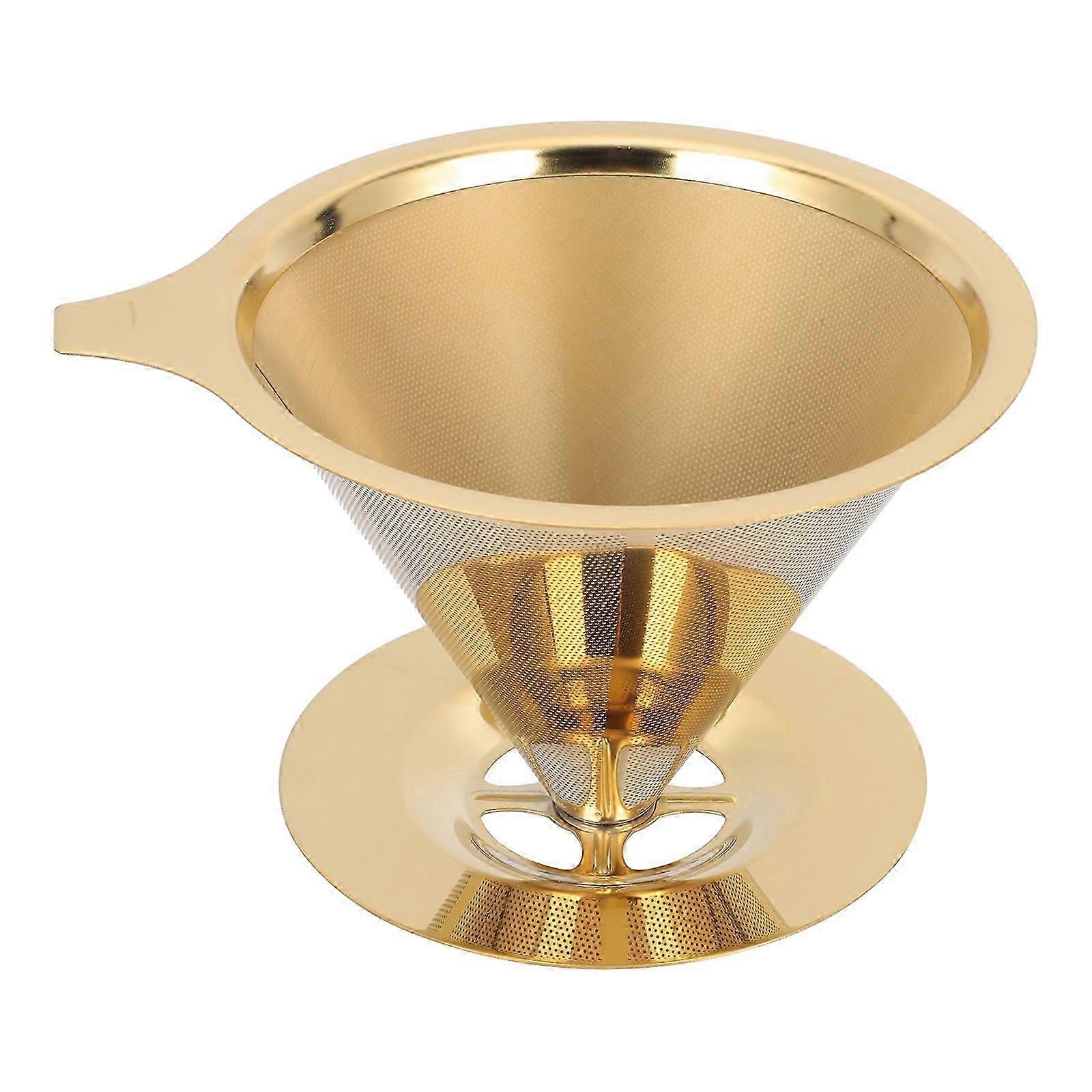 Edelstahl Kaffeefilter Pour Over Kaffeetropfer Langsamer Tropfen Kaffeetrichter