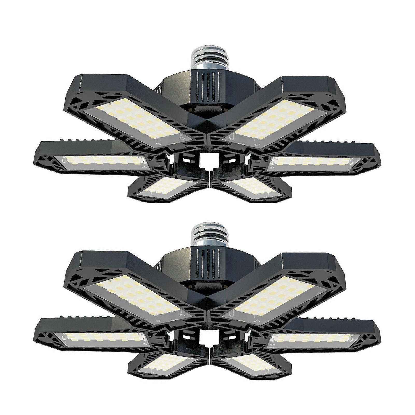 Foldable Garage Light LED for bedroom With Adjustable 6 Panels Garage Lighting