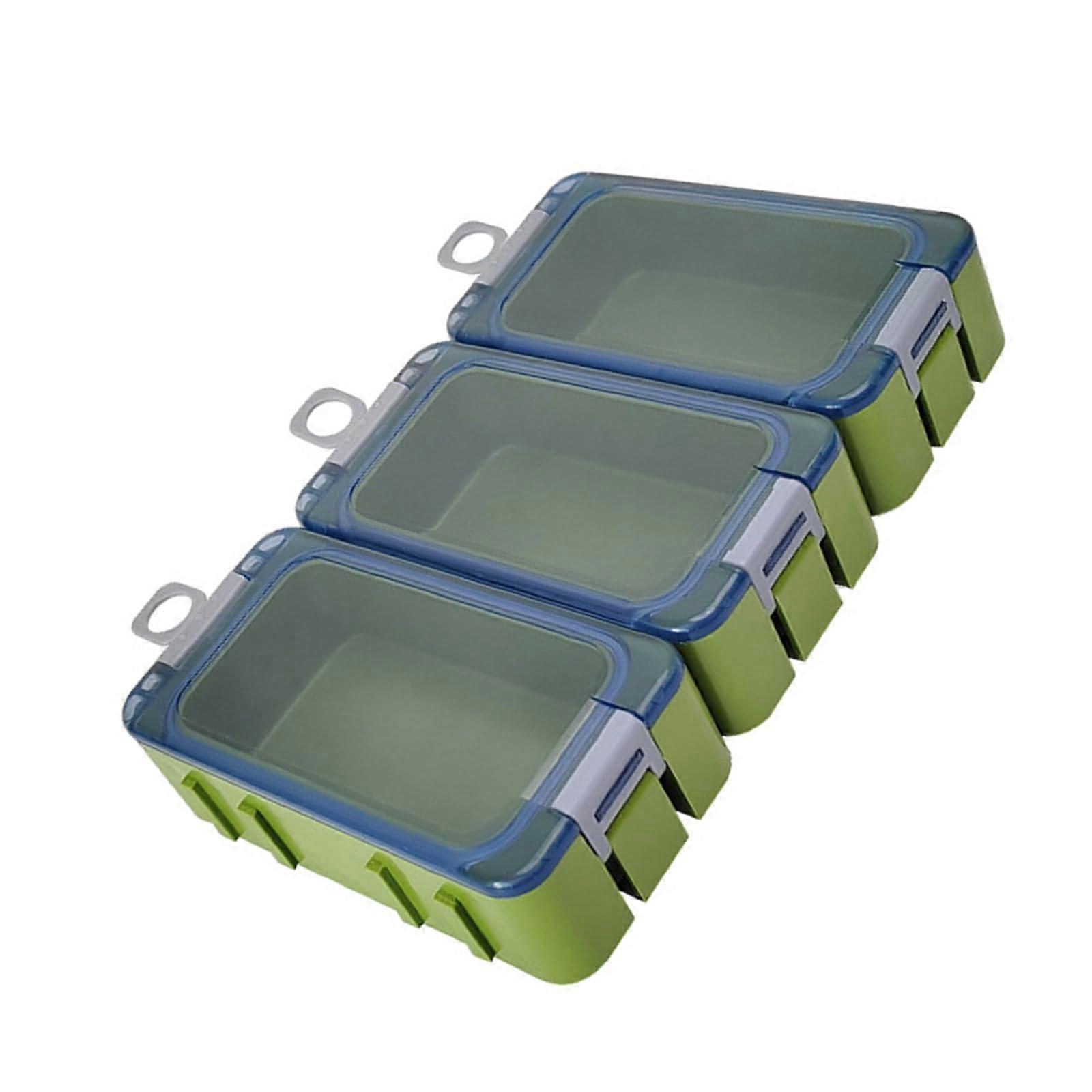 Waterproof Portable Tackle Box Organizer Three Pack With Glow-In-The-Dark Feature For Sea Fishing, Easy To Use