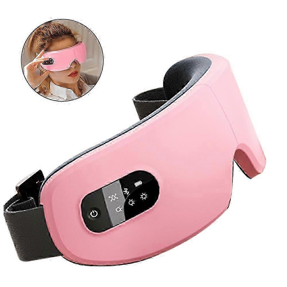 Relax and Unwind with Heated Sleep Mask - Bluetooth Music Rechargeable Eye Massager Compatible with Various Brands to Alleviate Tension