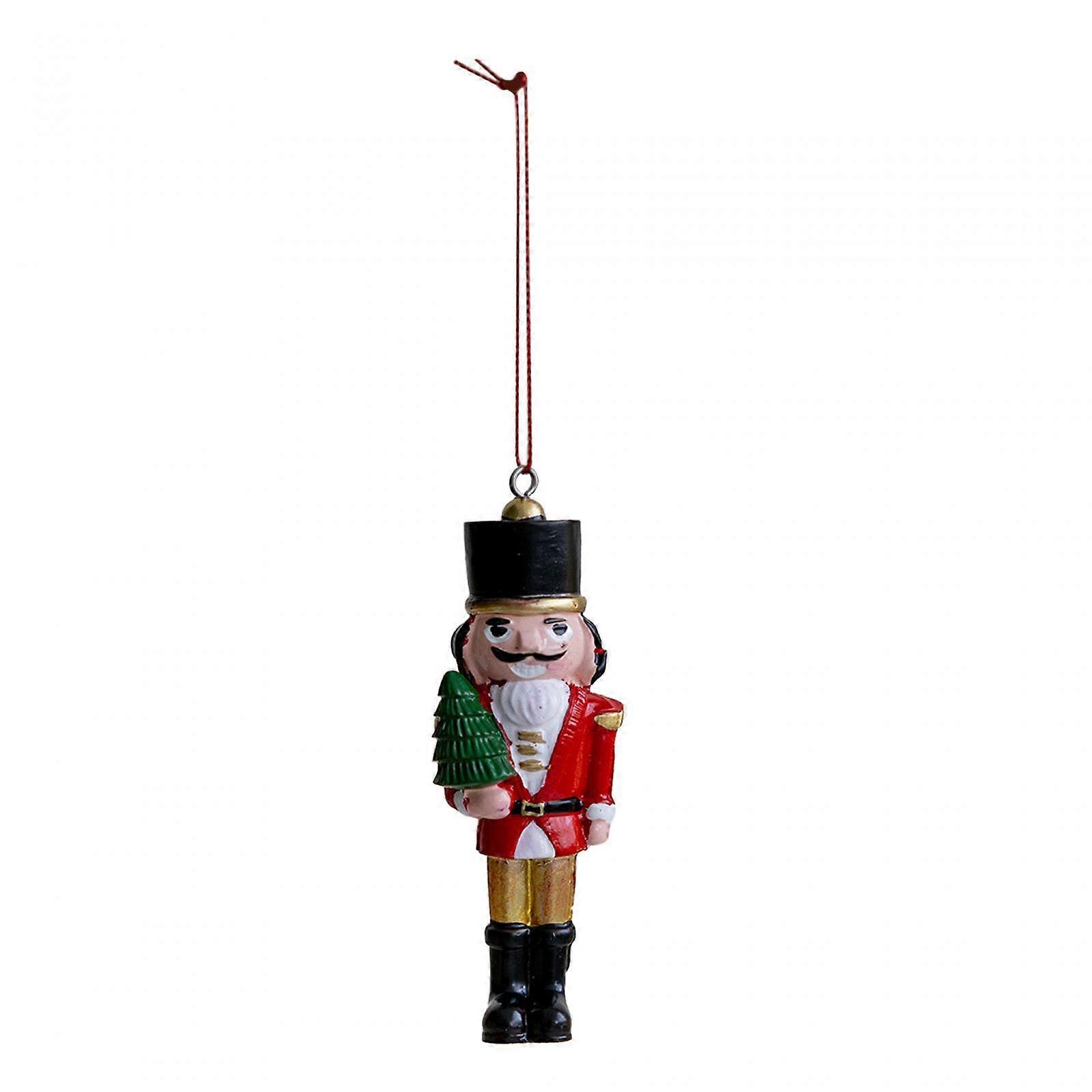 Resin Nutcracker Figures Nutcracker Soldier Hanging Decoration Handcraft