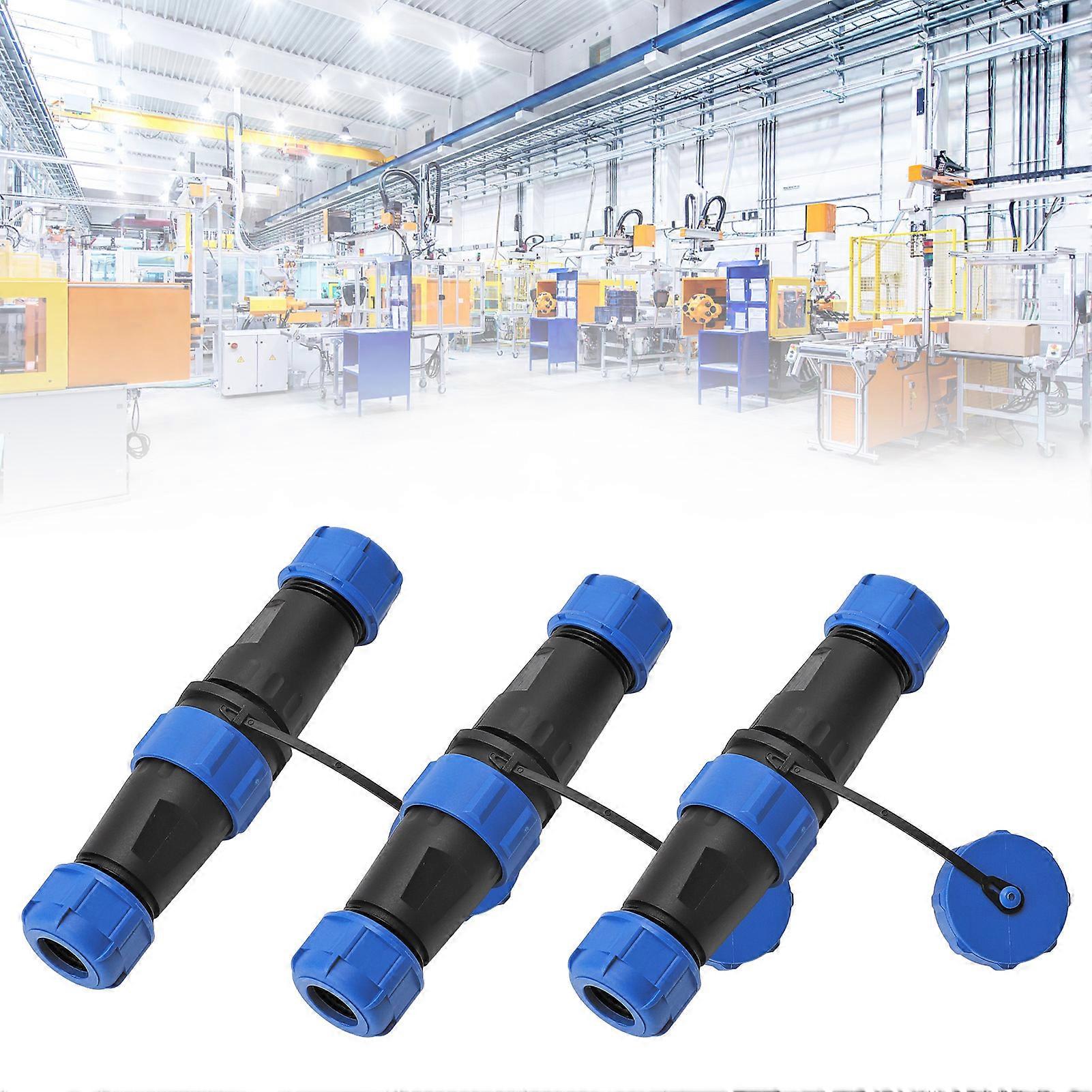 3PCS βιομηχανικός συνδετήρας AC500V 30A διαφραγμάτων αεροπορίας συνδετήρων καλωδίων ηλεκτρικής δύναμης 2Pin IP68 αδιάβροχος 