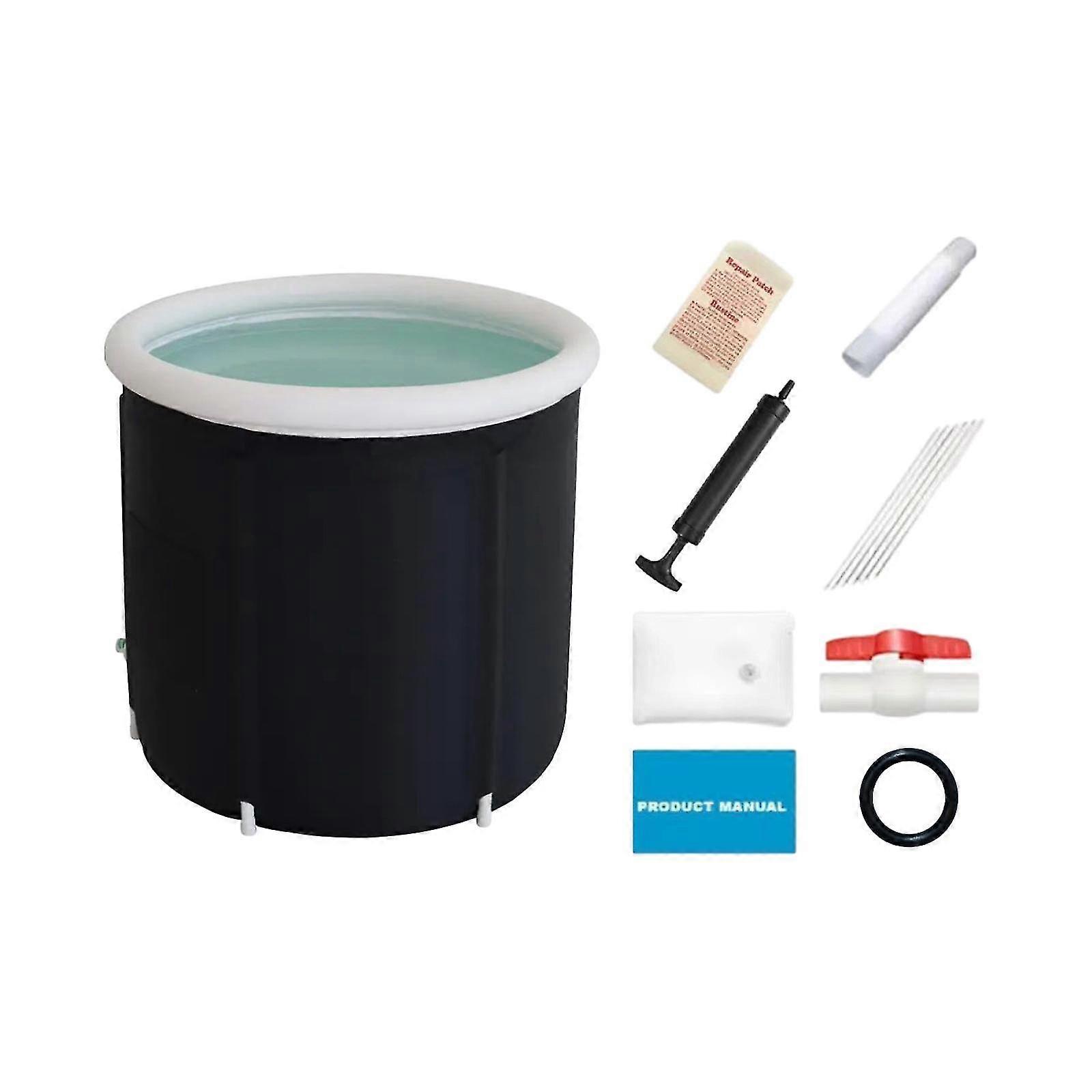Portable Ice Bathtub Foldable Bath Tub, Inflatable Bathing Spa Tub for Shower Stalls - Ideal for Relaxation and Soaking