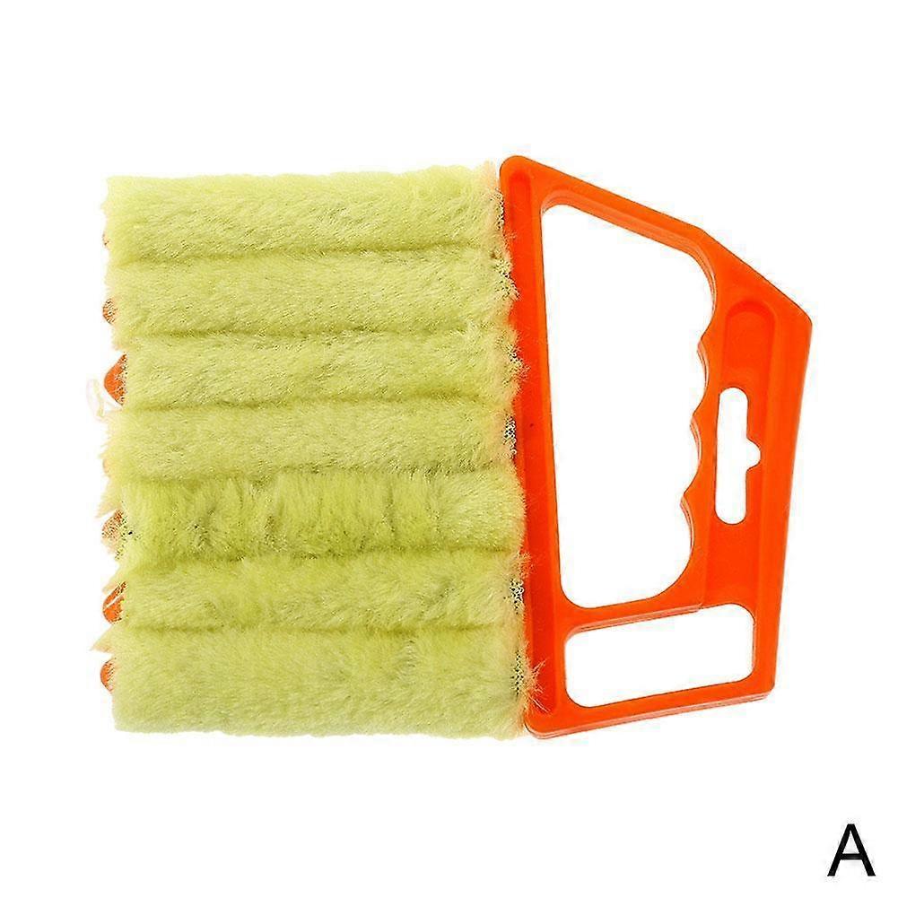 Orange (A)$Blinds brush 7 teeth brush cleaning brush cleaning brush running quantity large quantity preferential