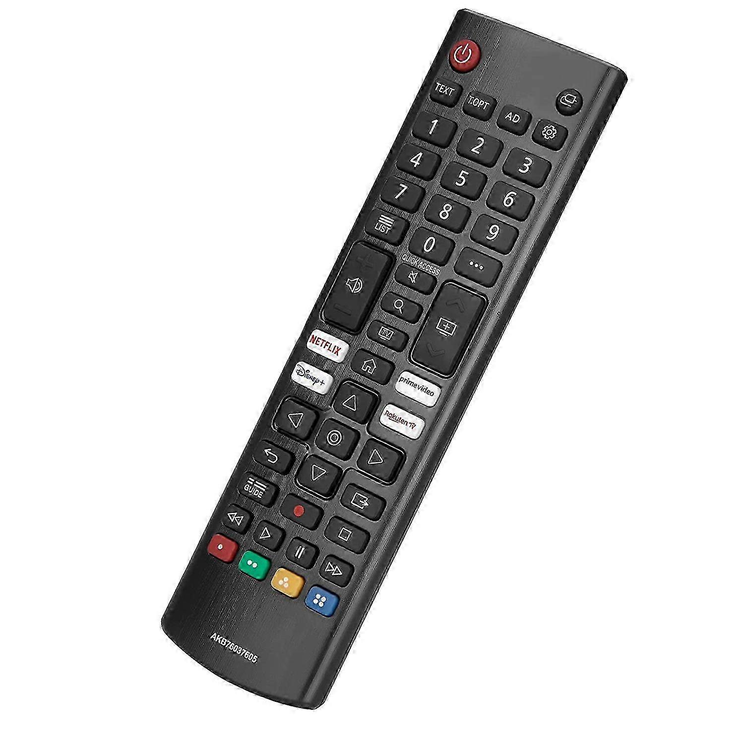 τηλεχειριστήριο τηλεόρασης για LG AKB76037605 Βελτιωμένος έλεγχος υπερύθρων με Prime Video, Rakuten