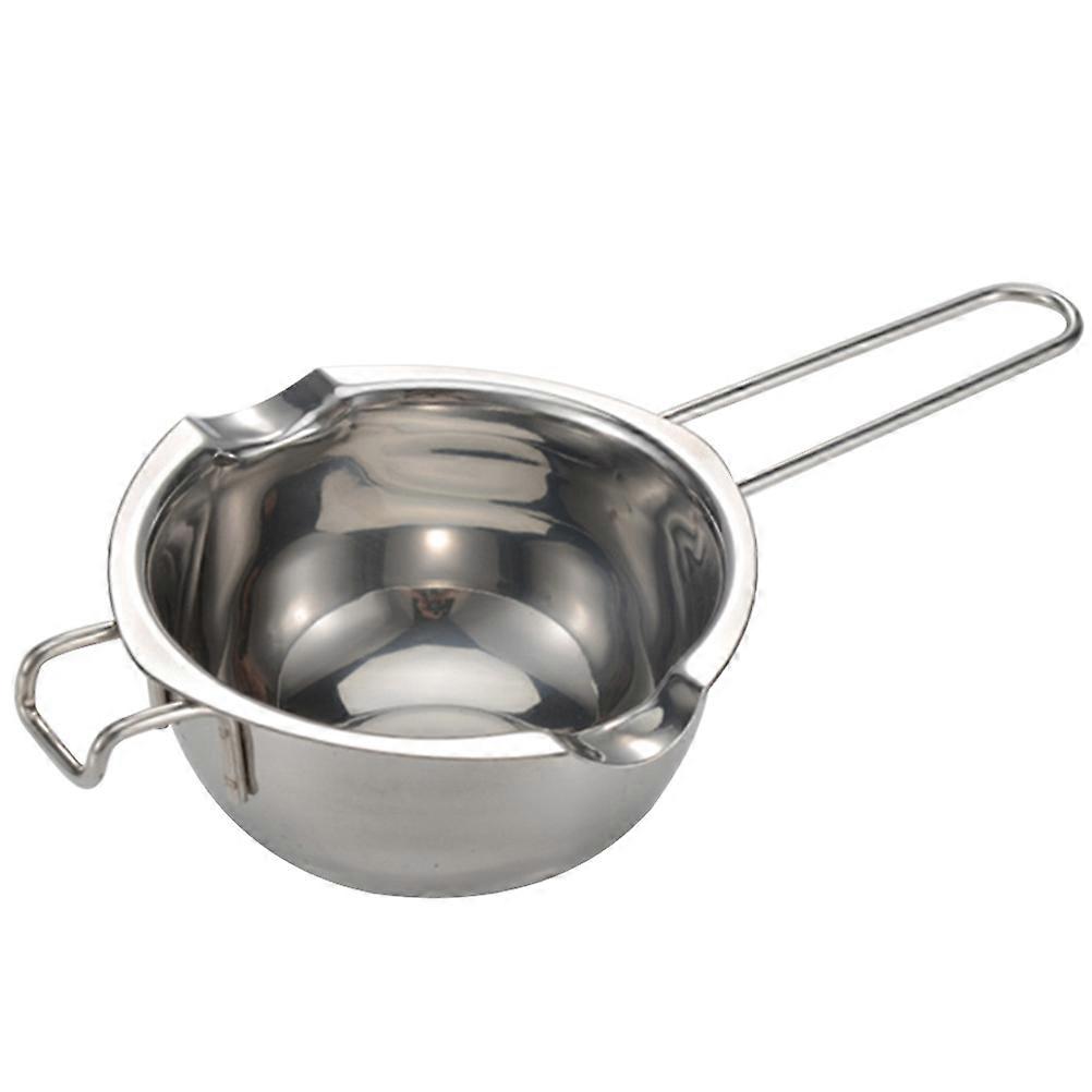 Stainless Steel Melting Pot for Baking & Cooking – Lightweight Butter & Chocolate Melting Bowl with Heat Resistant Handle, Ideal for Cheese and Wax