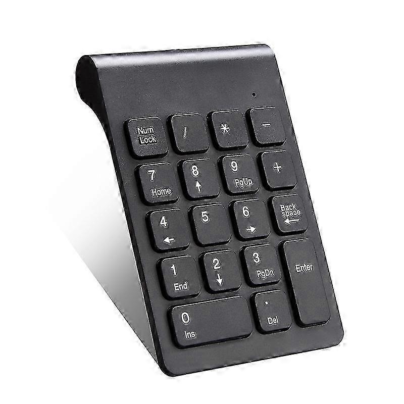 Portable Wireless Numeric Keypad, 2.4G Wireless Number Pad with USB Receiver, Suitable for Various Devices