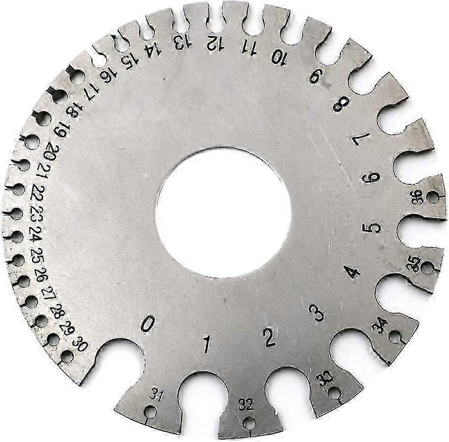 Stainless Steel Wire Thickness Gauge Tool with 2-Sided Cable Sheet for Measuring Diameter