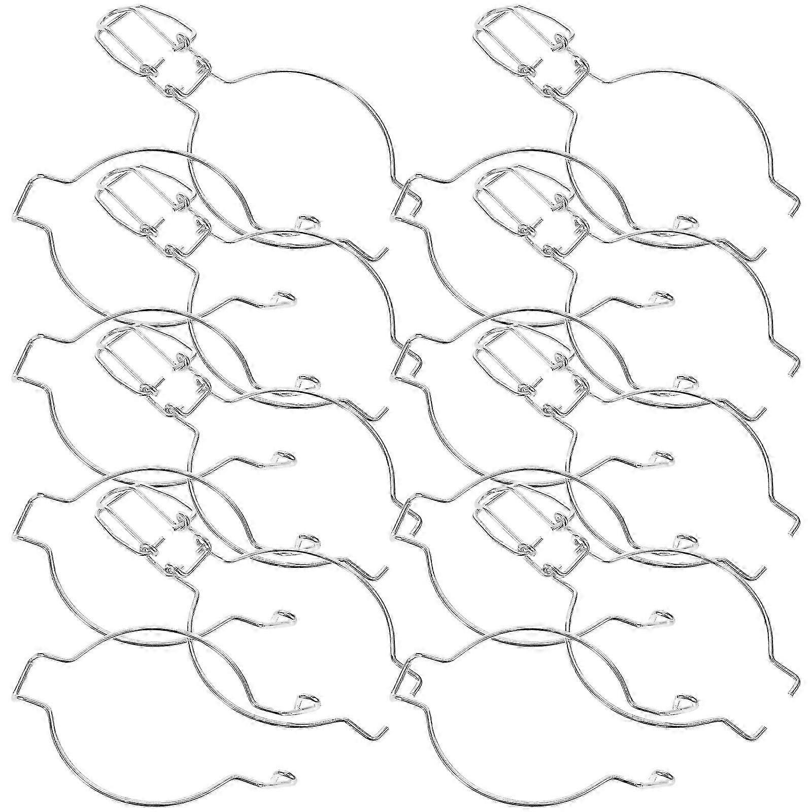 12pcs 스테인레스 스틸 씰링 클립 메이슨 항아리 유리 용기 버클 항아리 밀봉 클립 밀폐 식품 보관용 통조림 항아리 액세서리